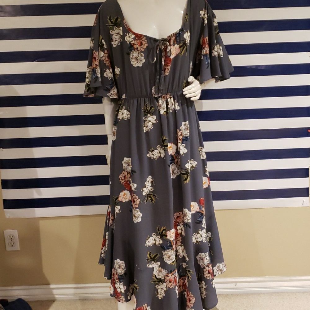 Umgee, long dress with floral print